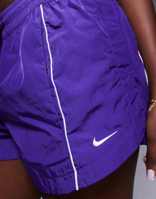 Nike Windrunner woven inch shorts in purple ASOS