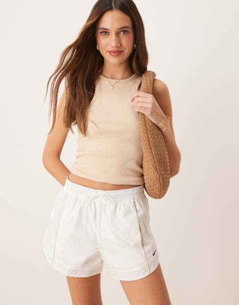 Nike Windrunner woven shorts in cream
