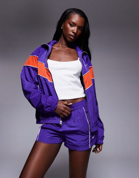 Nike Windrunner woven track jacket in purple - view 1