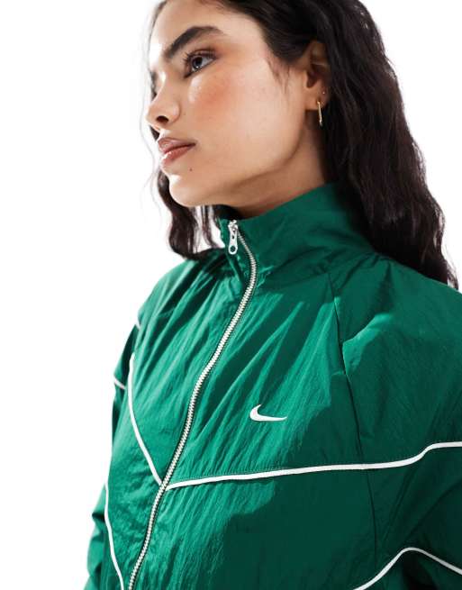 Nike – Windrunner – Zielono-biała kurtka dresowa, 4 z 4
