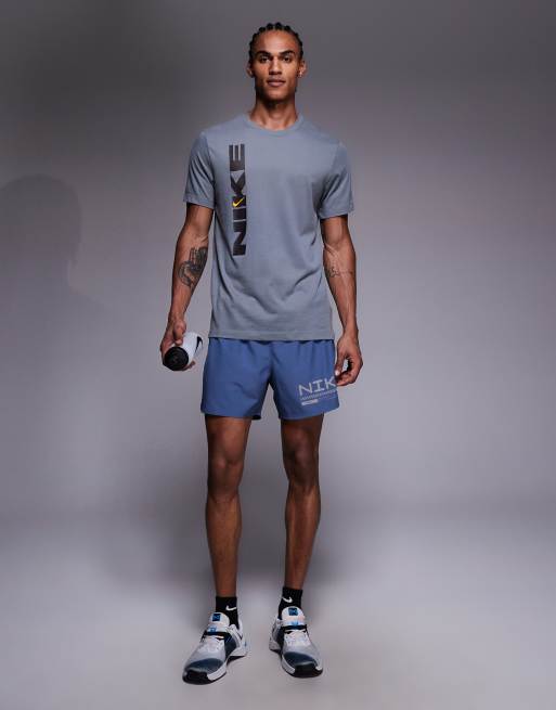 Nike Winter 5-inch 2 in 1 shorts in blue , 2 of 5