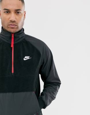 nike fleece winter half zip sweat