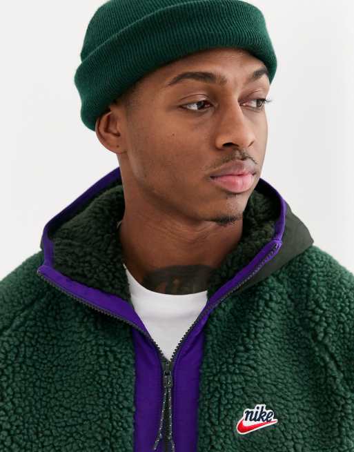 Nike sherpa best sale half zip hoodie