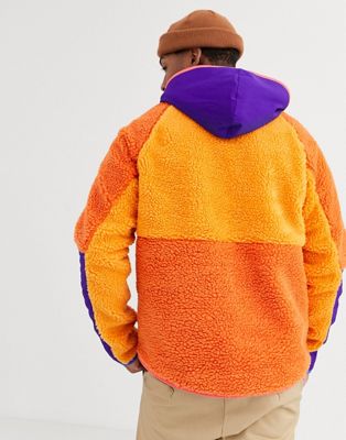 orange nike zip up jacket