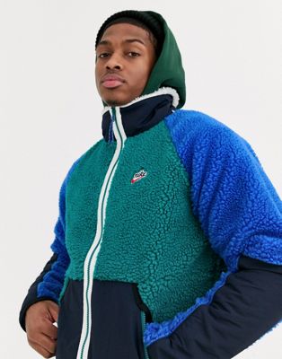 Nike winter sherpa zip-through jacket 
