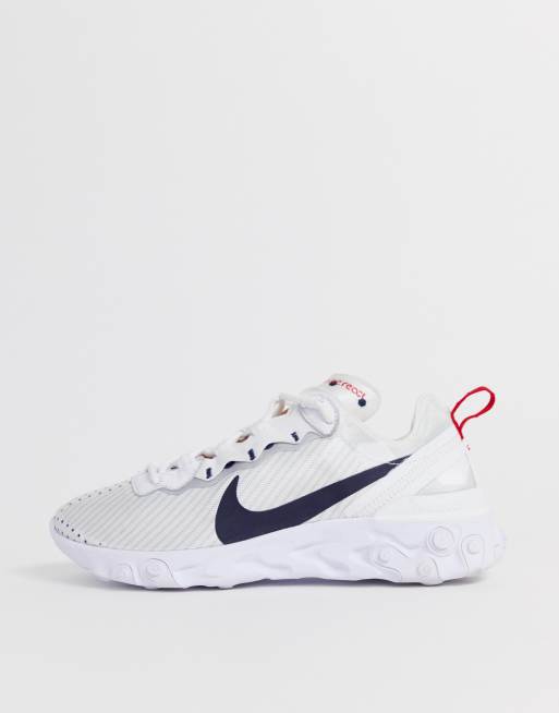 Nike blanche discount et bleu femme