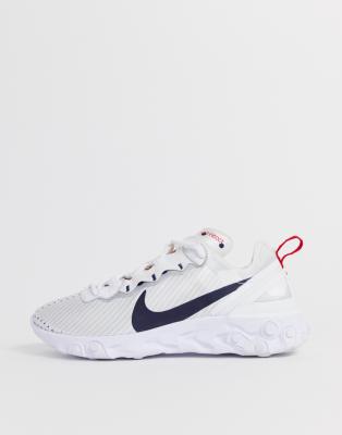 nike react element 55 bianche e nere