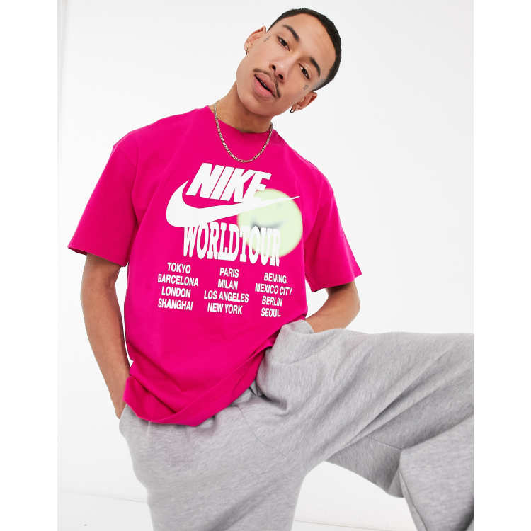 Neon pink shop nike shirt