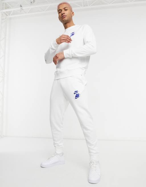 Nike - World Tour Pack - Joggers con fondo elasticizzato e grafica bianchi , 4 di 4