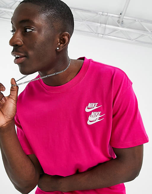 Geheugen goochelaar Minachting Nike - World Tour Pack - Oversized grafisch T-shirt in roze | ASOS