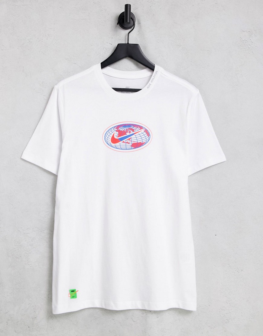 Nike Worldwide Globe logo t-shirt in white