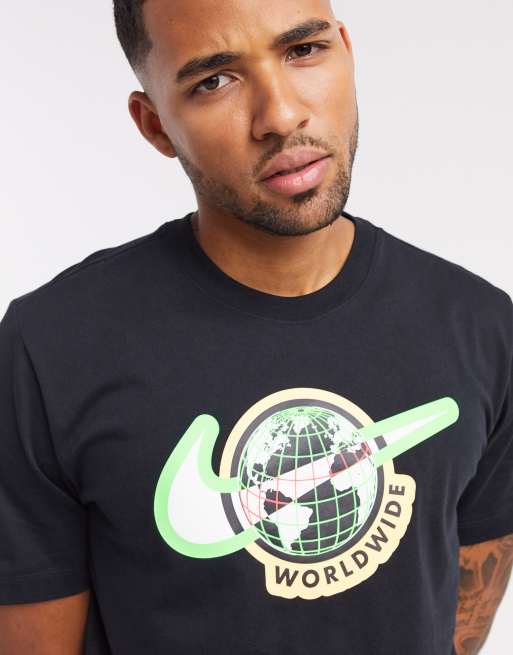 Nike Worldwide Pack logo t-shirt in black