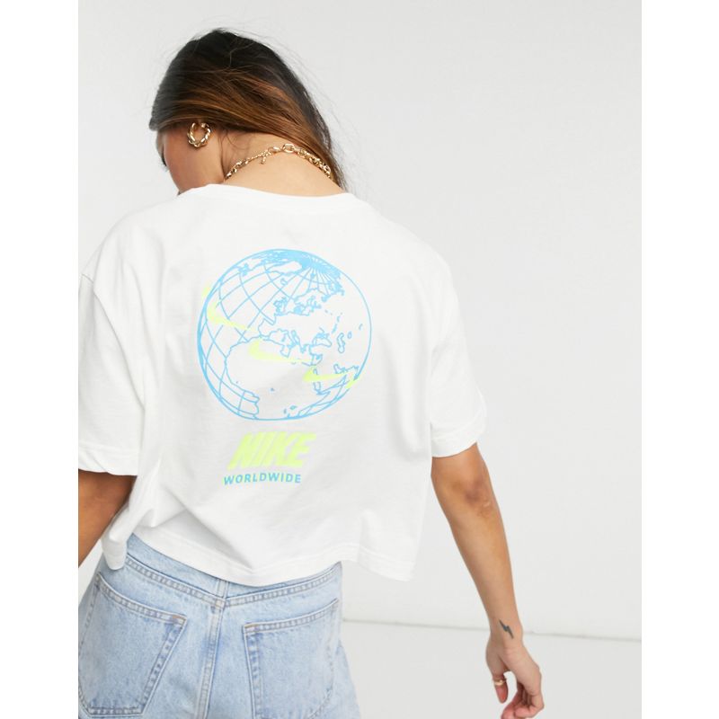 Donna Activewear Nike - Worldwide - T-Shirt corta bianca