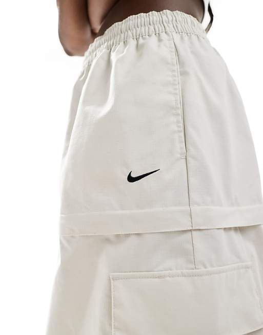 Nike Woven 2 n 1 maxi and mini skirt with zip detail in Nike Woven 2 n 1 maxi and mini skirt with zip detail in