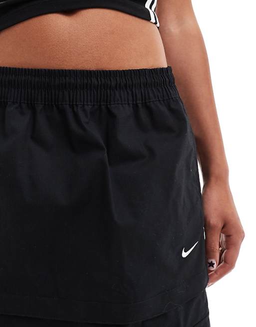 Nike Woven 2 n 1 maxi and mini skirt with zip detail in Nike Woven 2 n 1 maxi and mini skirt with zip detail in