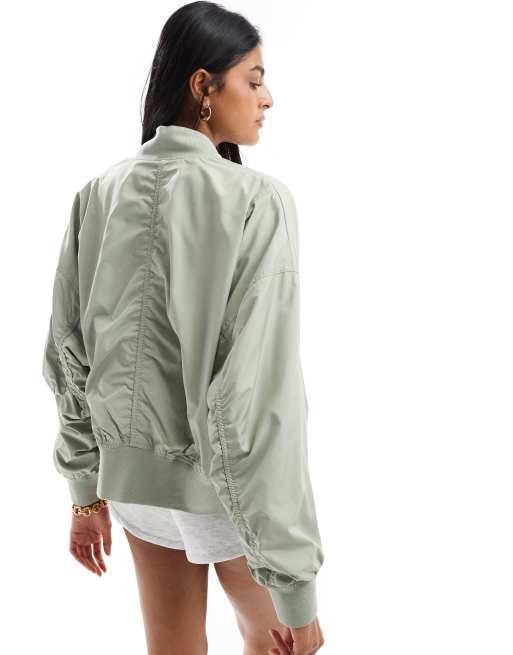 Nike bomber fashion jacket green