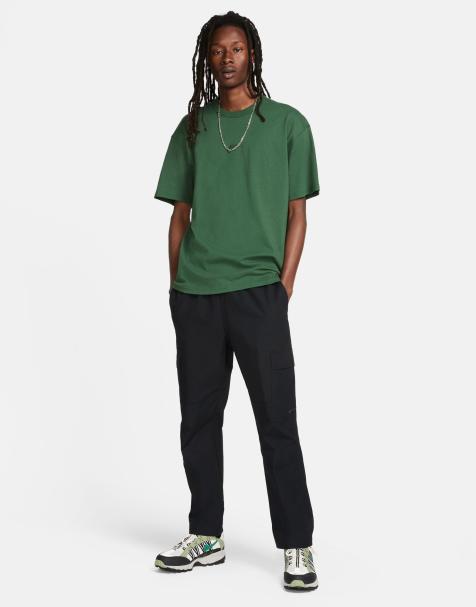 Nike woven cargo trousers in black - view 1