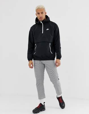 nike black woven jacket