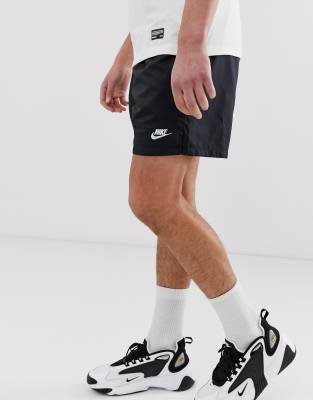 nike woven logo shorts black