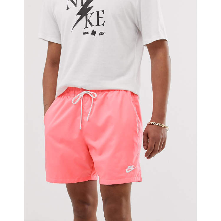 Nike woven shorts pink outlet