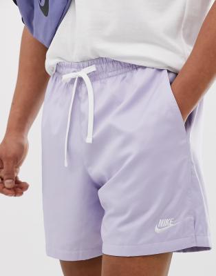 nike woven shorts purple