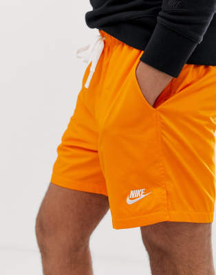 short nike orange fluo