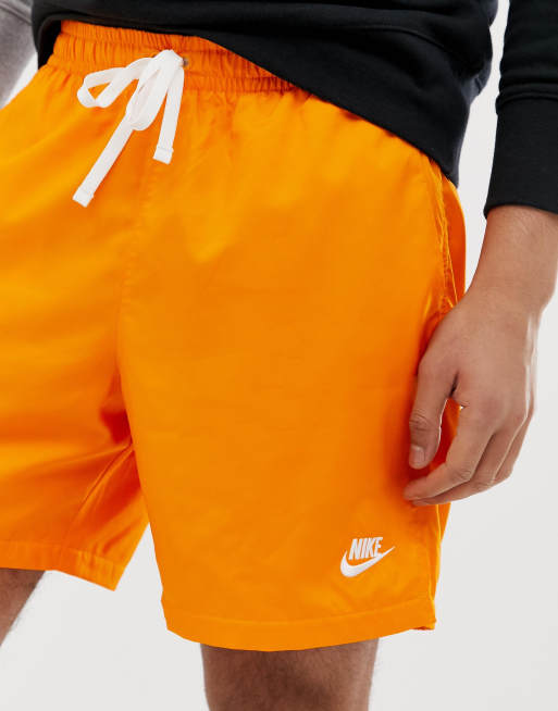 Short nike store orange homme