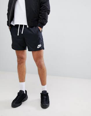 nike black woven shorts