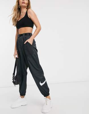 Nike Woven Swoosh Black Cargo Pants 