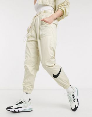 Nike woven swoosh cargo pants with belt 