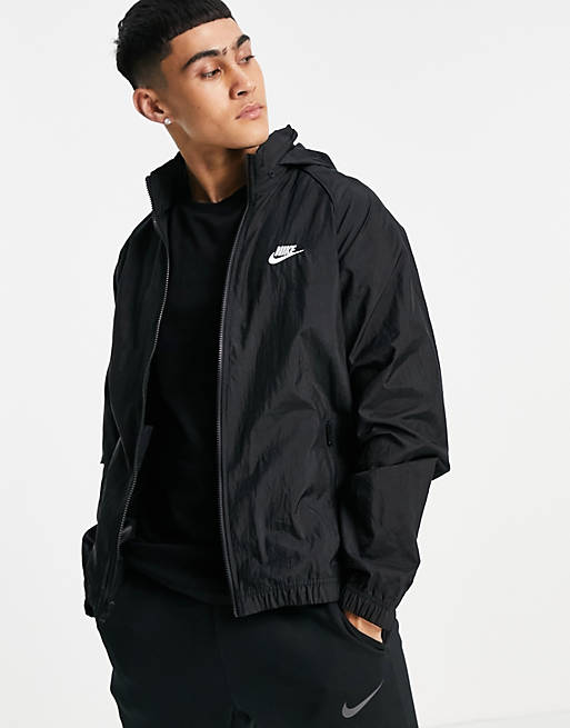 Nike woven track jacket in black | ASOS