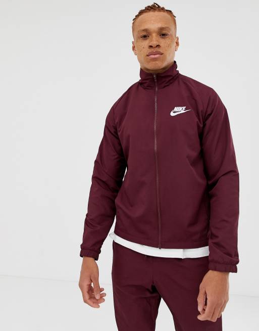 Nike Sportswear Woven Hooded Tracksuit Red