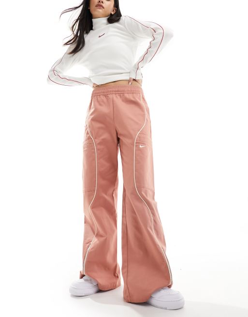 Nike pink hot sale trousers