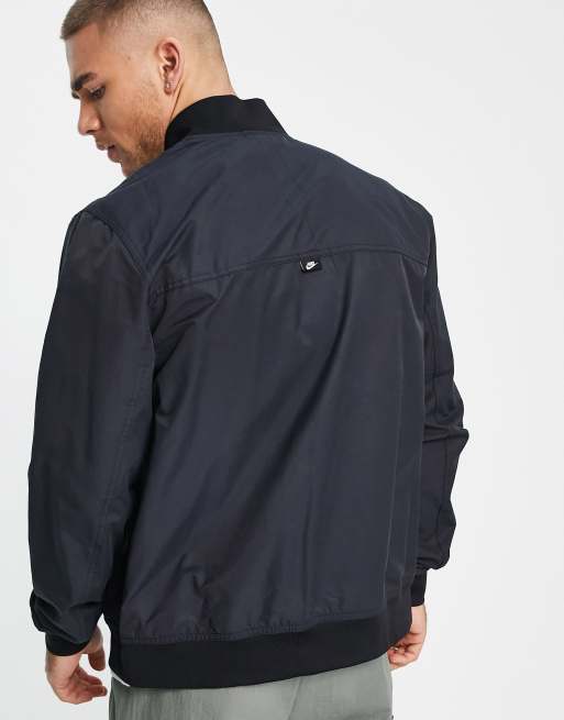 Nike woven unlined bomber jacket in black | ASOS