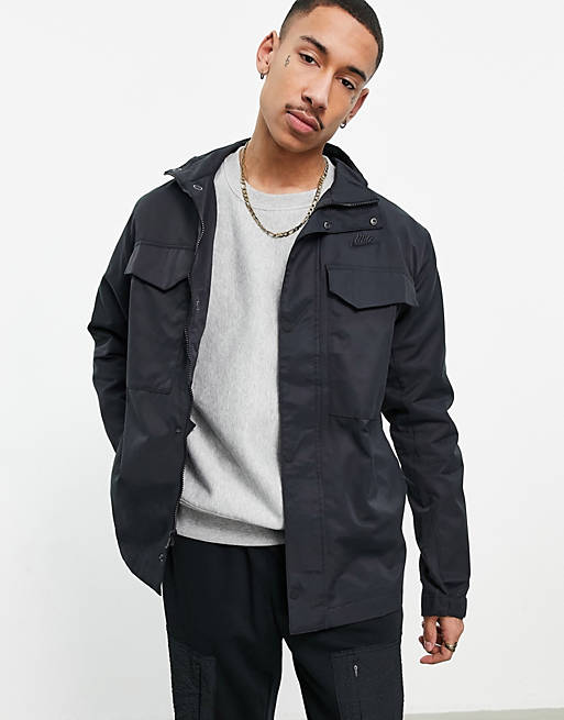 Nike woven utility M65 jacket in black | ASOS