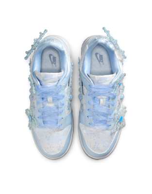 Nike X Susan Fang Dunk Low Sneakers With Floral Detailing In Blue