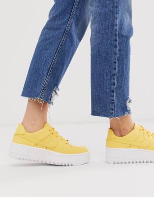 nike air force 1 sage low women's yellow