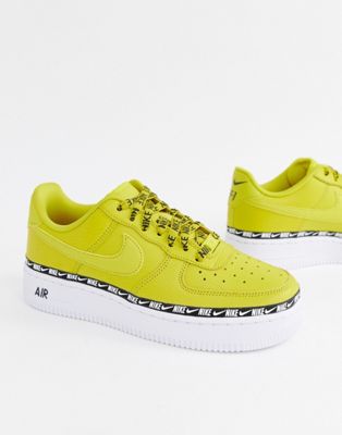 air force 1 with yellow swoosh