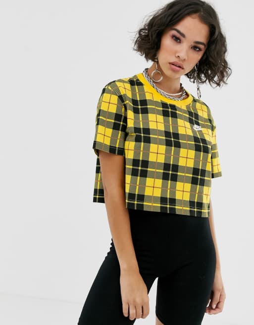 nike yellow check