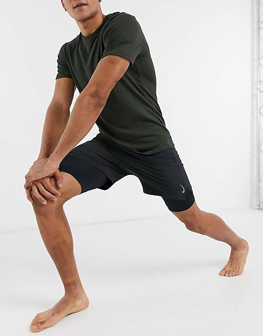  Nike Yoga 2in1 shorts in black 
