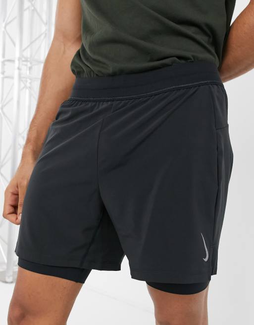 Nike Yoga 2in1 shorts in black