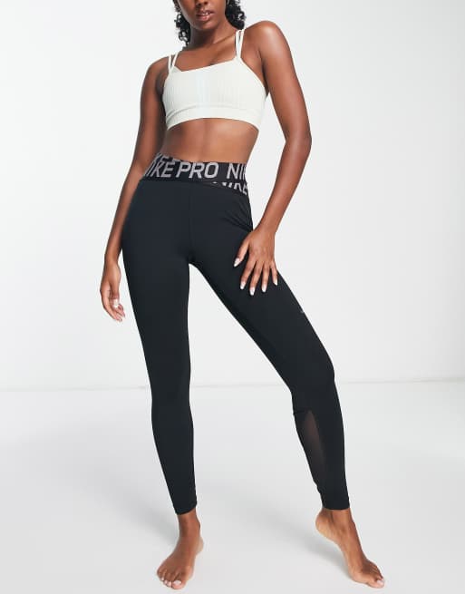 Nike Yoga Elate Dri-FIT ribbed light support sports bra in black