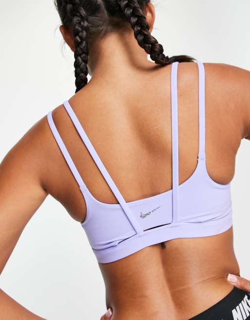 Nike Performance AIR INDY LIGHT BRA - Medium support sports bra - light  thistle/barely grape/lilac - Zalando.de