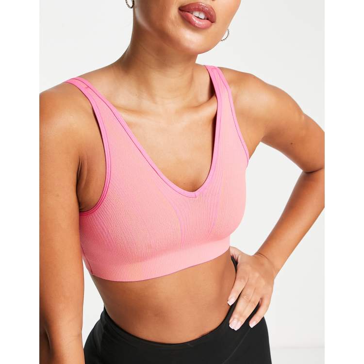 PINK Seamless Plunge Bralette