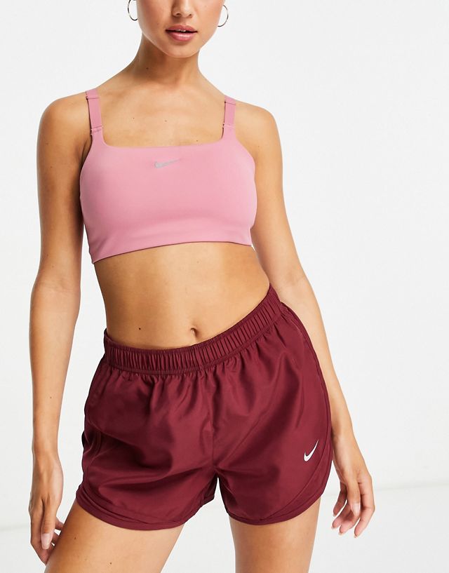 Nike Yoga Dri-FIT Alate Versa light support sports bra in pink