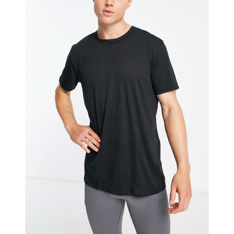 Pelágico práctica Te mejorarás Nike Yoga Dri-FIT Core t-shirt in black | ASOS