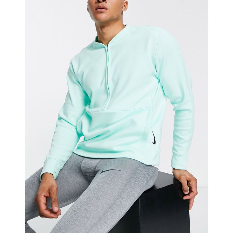 Uomo Activewear Nike - Yoga Dri-FIT - Felpa girocollo color menta