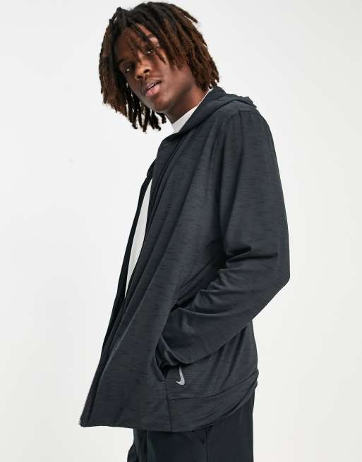 Sillón Circunferencia soltero Nike Yoga Dri-FIT full-zip hoodie in black | ASOS