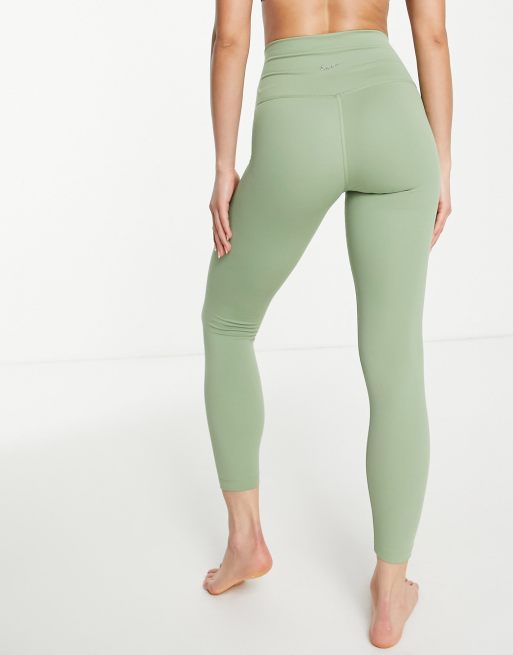 Nike Yoga Dri-FIT high waist 7/8 leggings in khaki