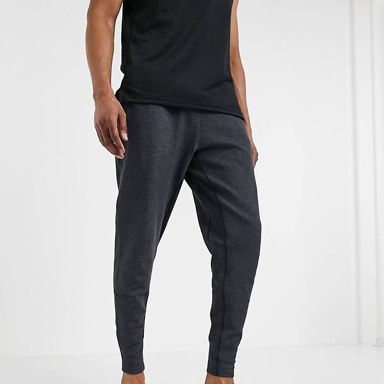 Nike Yoga Dri-FIT joggers in dark grey marl